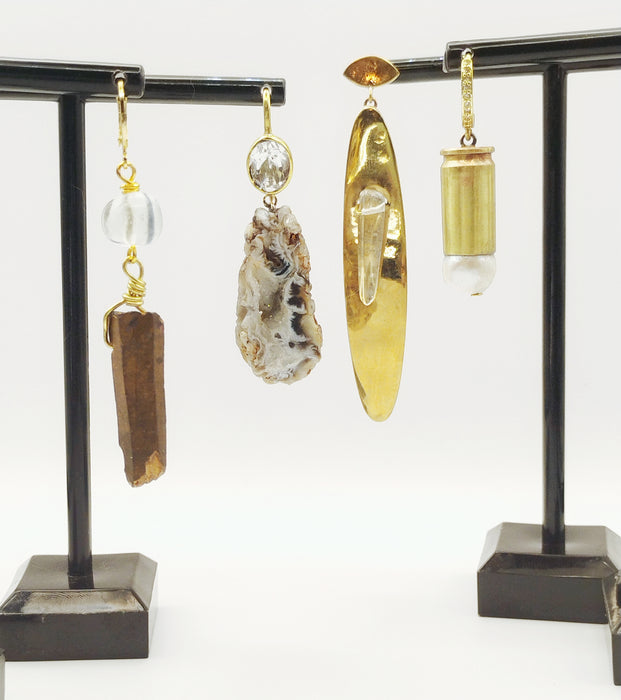 Bullet Pearl Earrings
