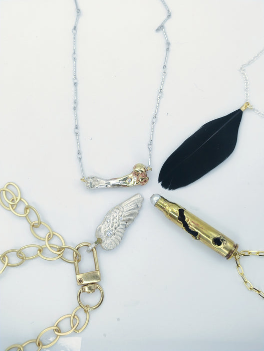 Melted Bullet Necklace