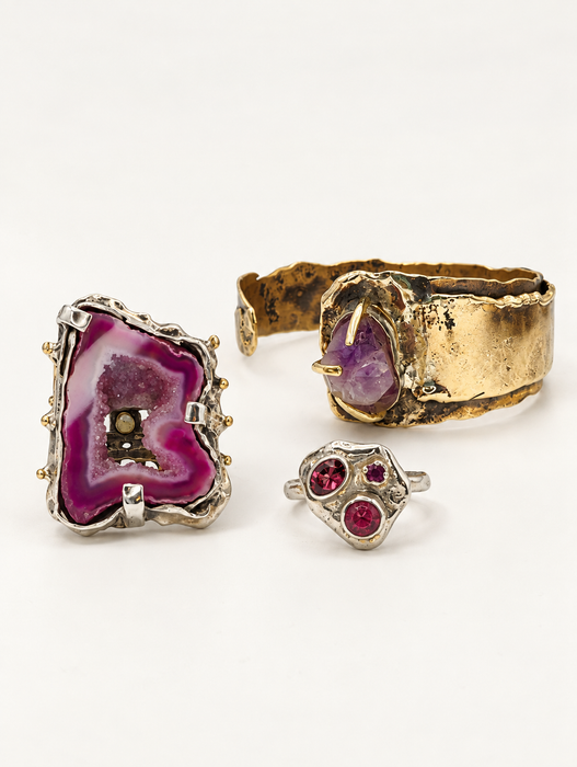 Amethyst Cuff Bracelet