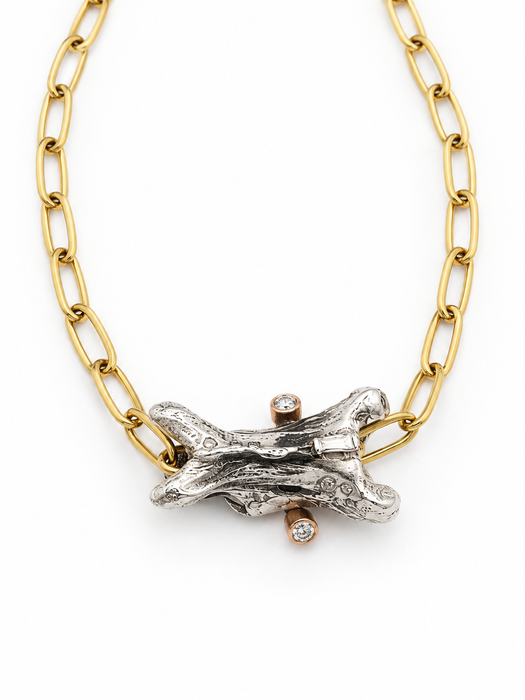 Vertebrae Diamond Necklace