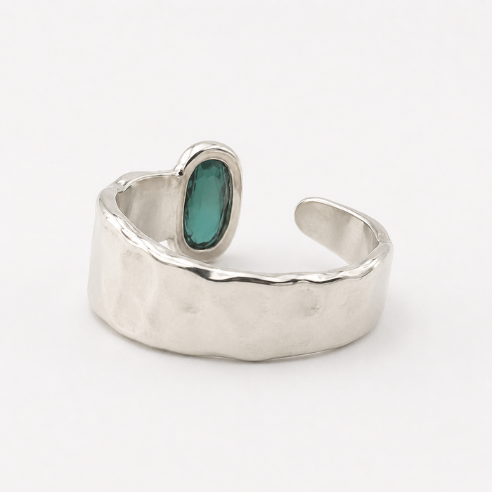 Green Tourmaline Bypass Ring