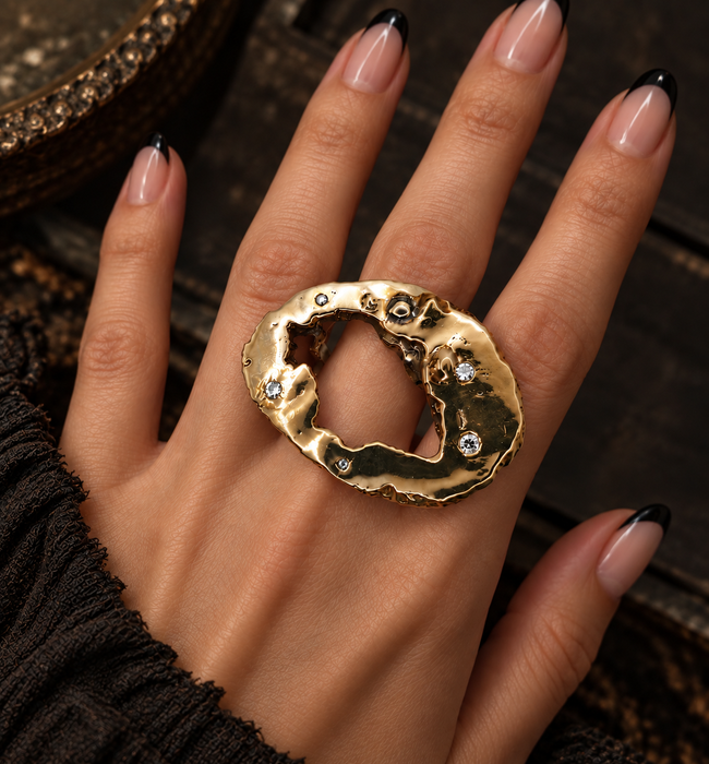 Geode Diamond Ring