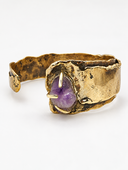 Amethyst Cuff Bracelet