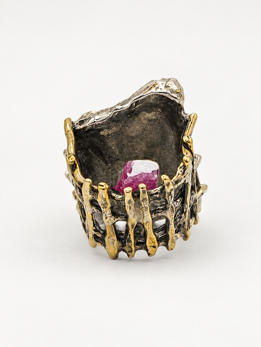 Druzy Slice Ring