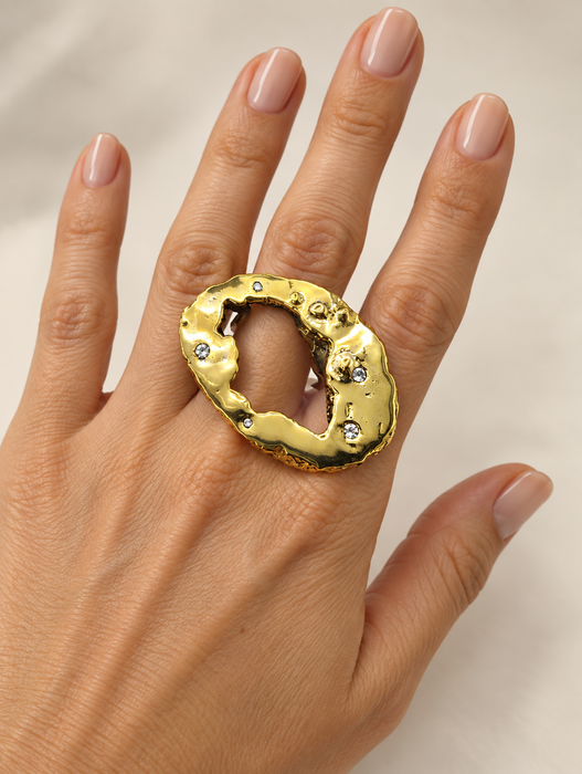 Geode Diamond Ring