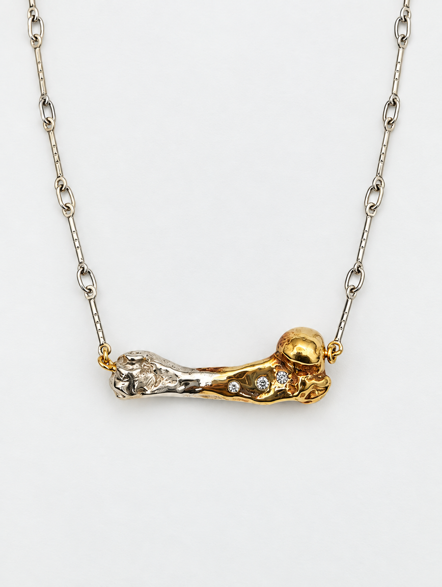 Diamond Bone Necklace