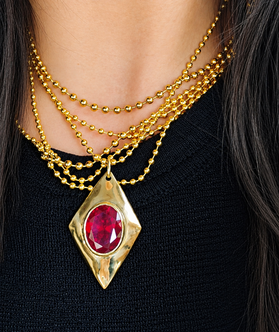 Ruby Pendant Necklaces