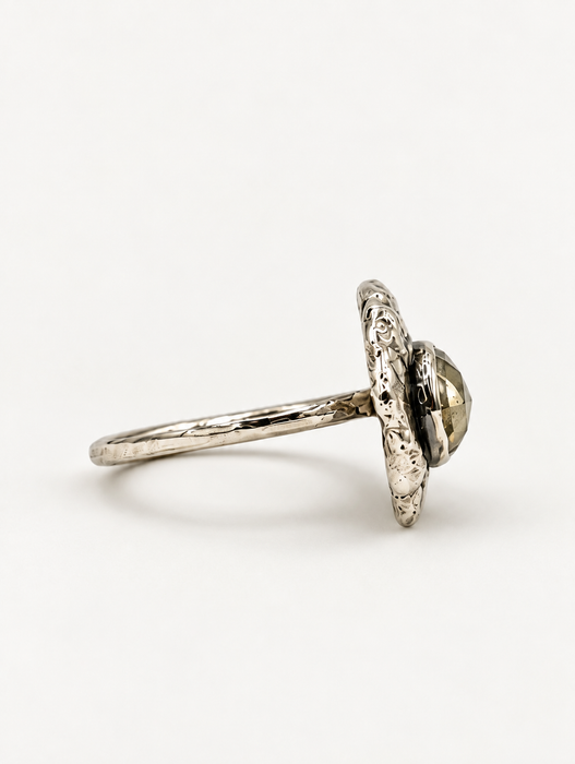 Pyrite Mirrorball Ring
