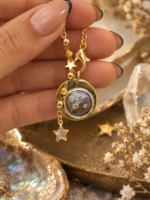 Starry Night Pearl Necklace