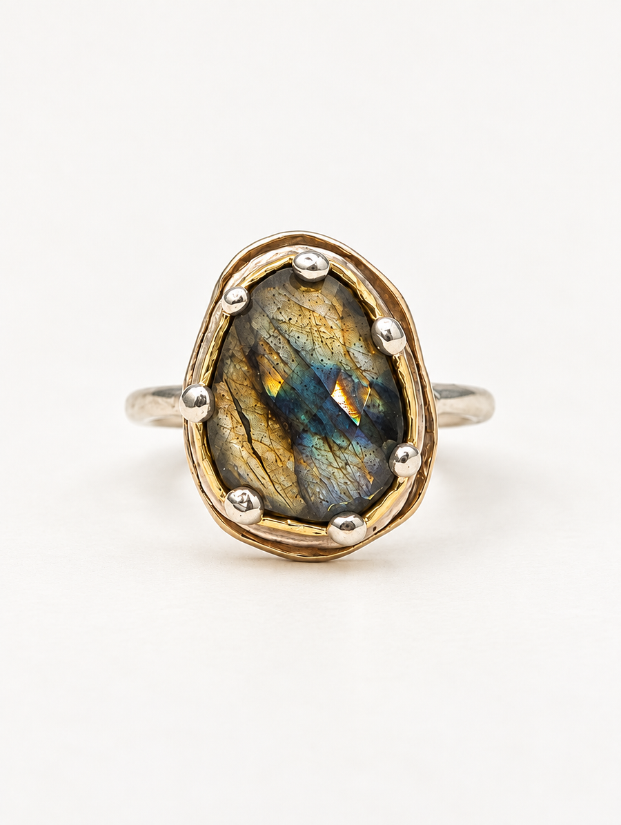 Labradorite Bezel Set Ring