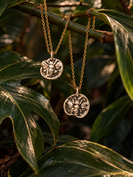 Bee Medallion with Diamond