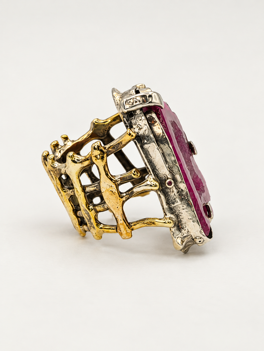 Druzy Slice Ring