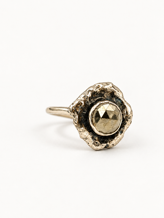 Pyrite Mirrorball Ring