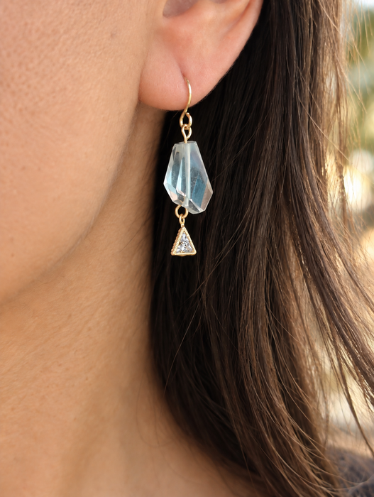 Aquamarine Drop Earrings