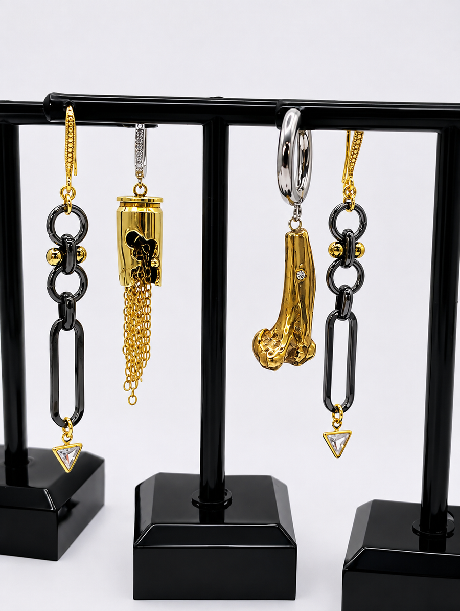 Bullet Chain Earrings