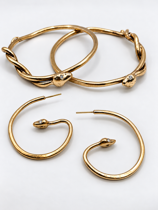 Snake Sapphire Earrings