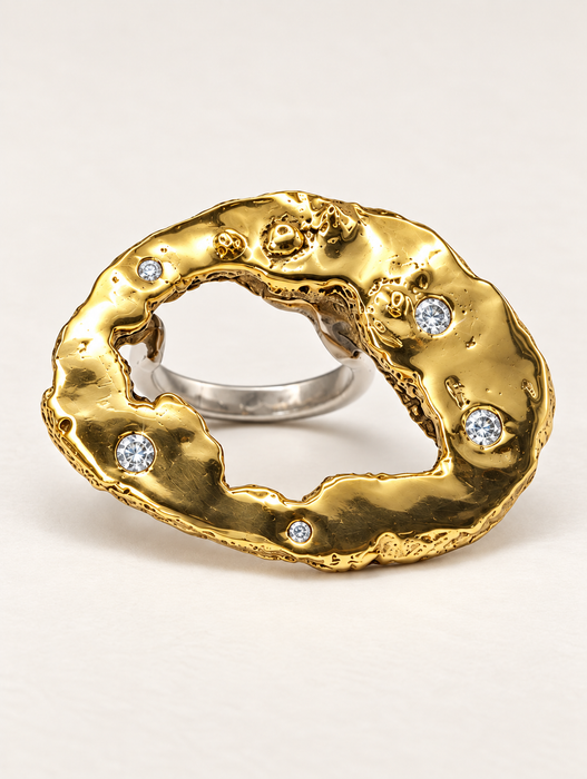 Geode Diamond Ring