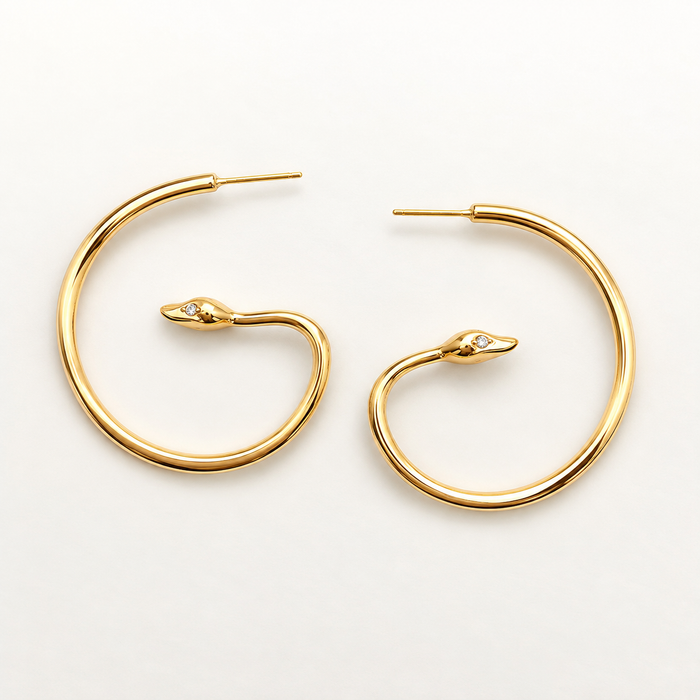 Snake Sapphire Earrings
