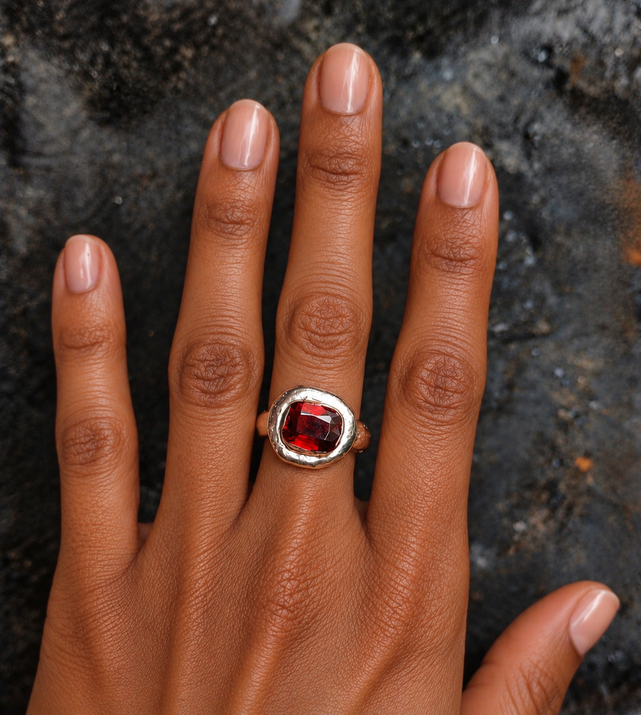 Garnet Tourmaline Ring