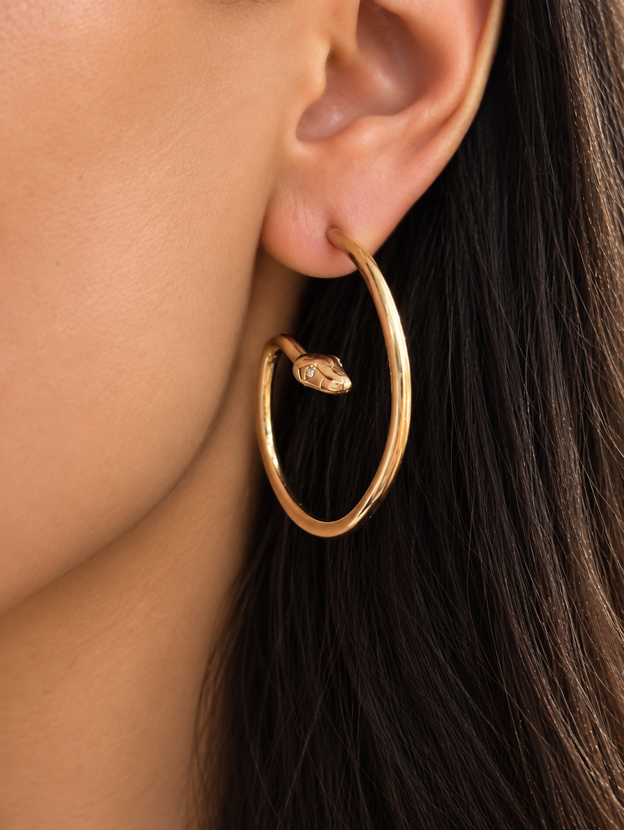 Snake Sapphire Earrings