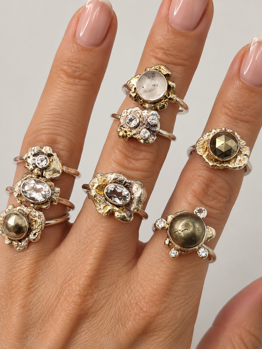 Oval Quartz Rings