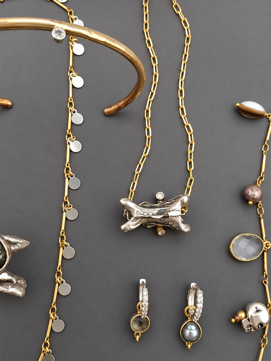Vertebrae Diamond Necklace