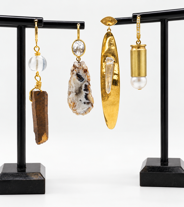 Bullet Pearl Earrings