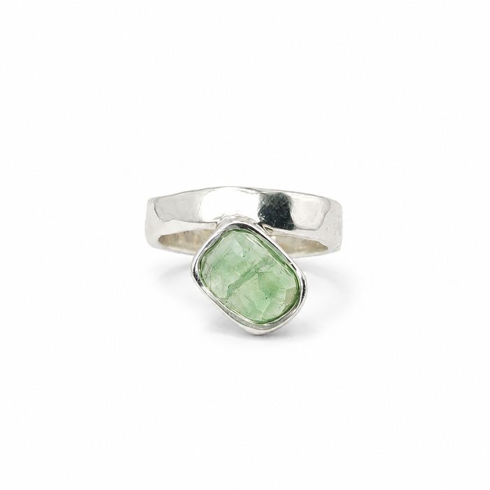 Green Tourmaline Offset Ring #1