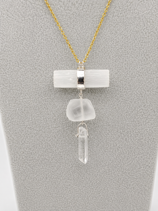 Selenite Tier Necklace