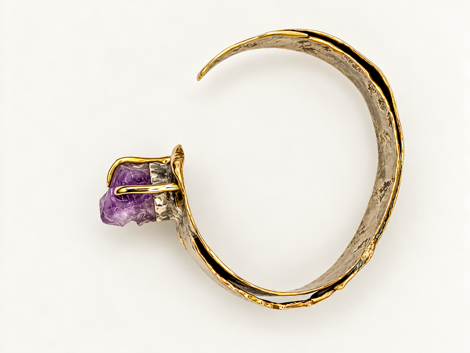 Amethyst Cuff Bracelet
