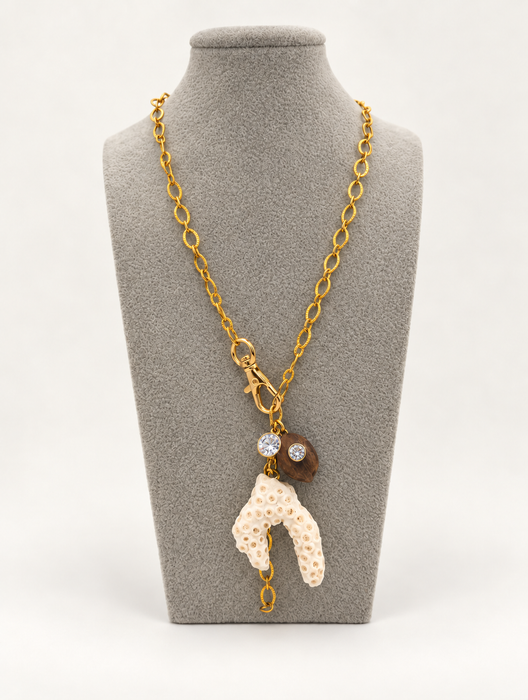 Coconut Coral Cluster Necklace