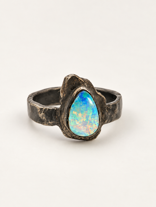 Black Opal Ring