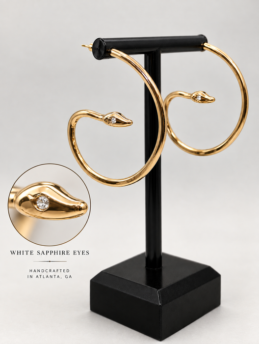 Snake Sapphire Earrings