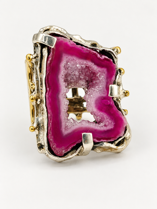 Druzy Slice Ring