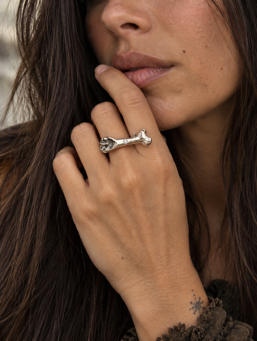 Bone Diamond Ring