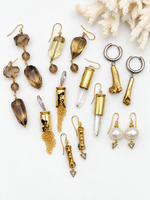 Bullet Chain Earrings