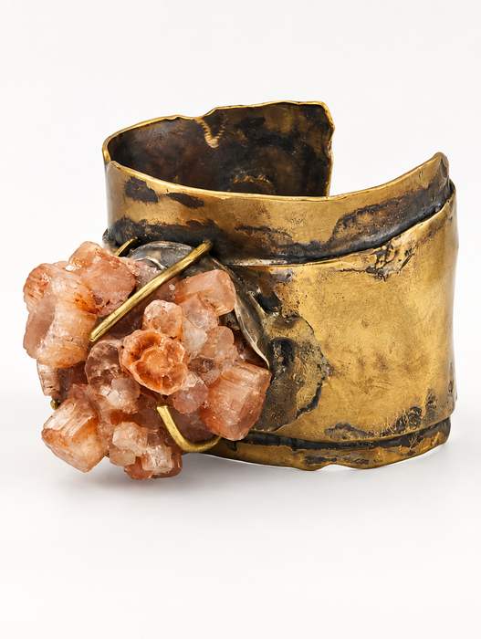 Brutalist Aragonite Cuff