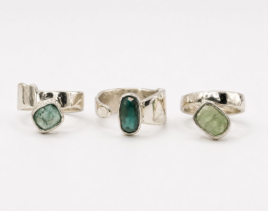 Green Tourmaline Bypass Ring