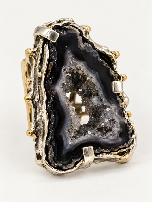 Druzy Slice Ring