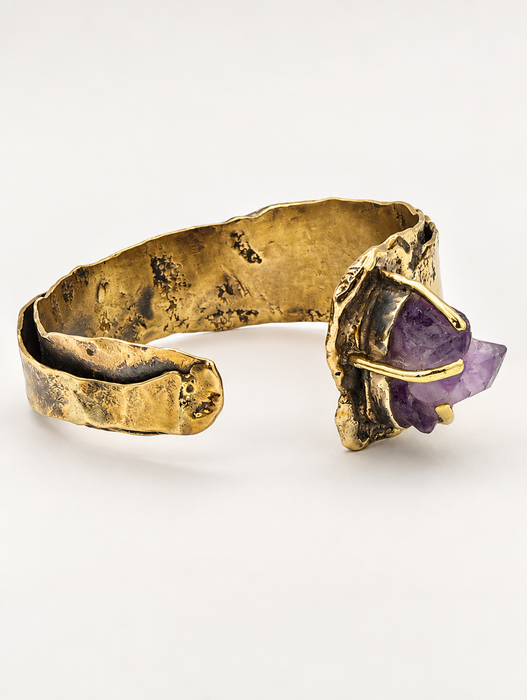 Amethyst Cuff Bracelet