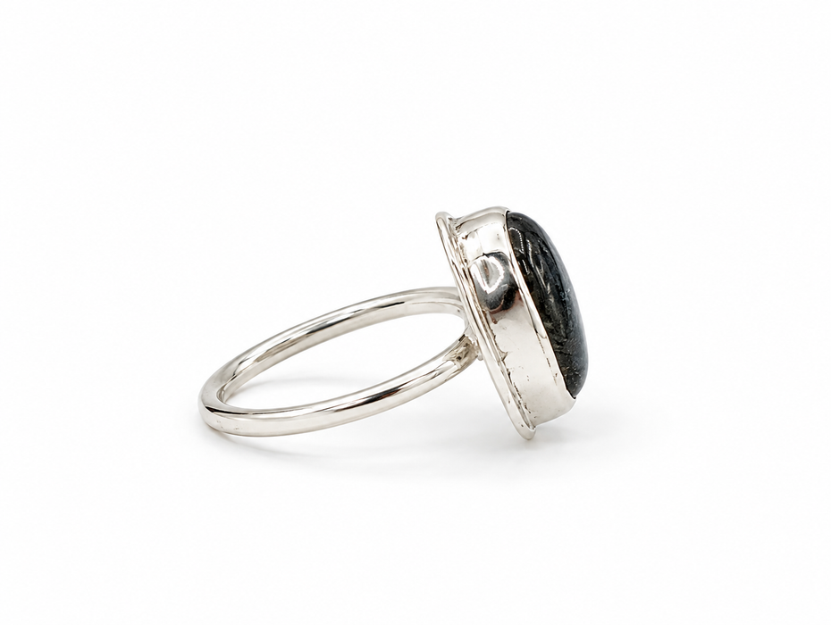 Black Rutilated Quartz Ring
