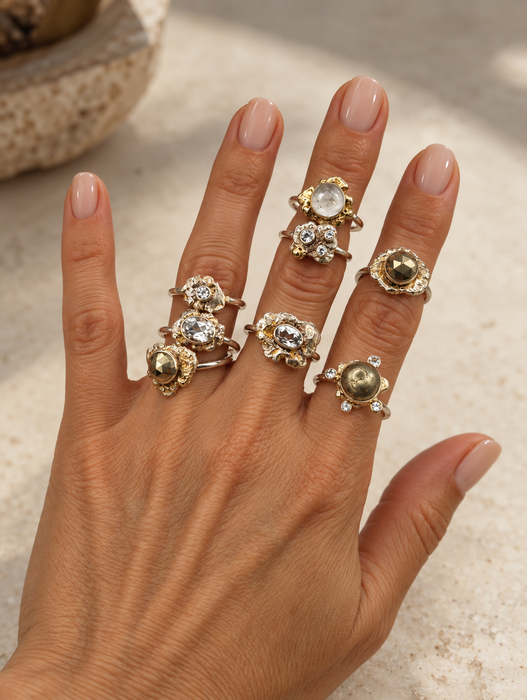 Oval Quartz Rings
