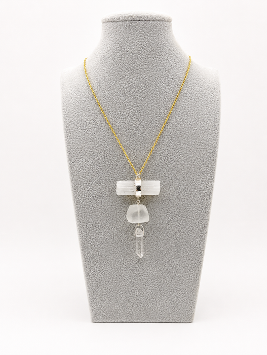 Selenite Tier Necklace