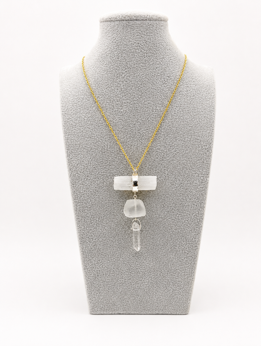 Selenite Tier Necklace