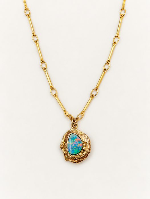 Opal Branch Pendant Necklace
