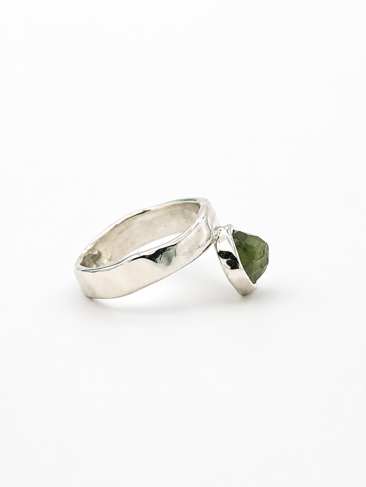 Green Tourmaline Offset Ring #2