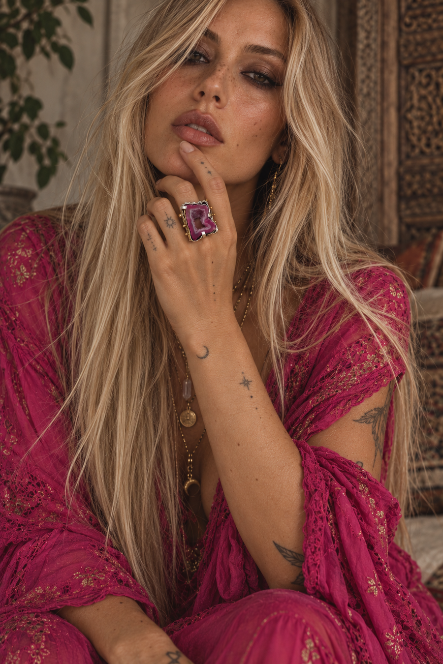 Druzy Slice Ring