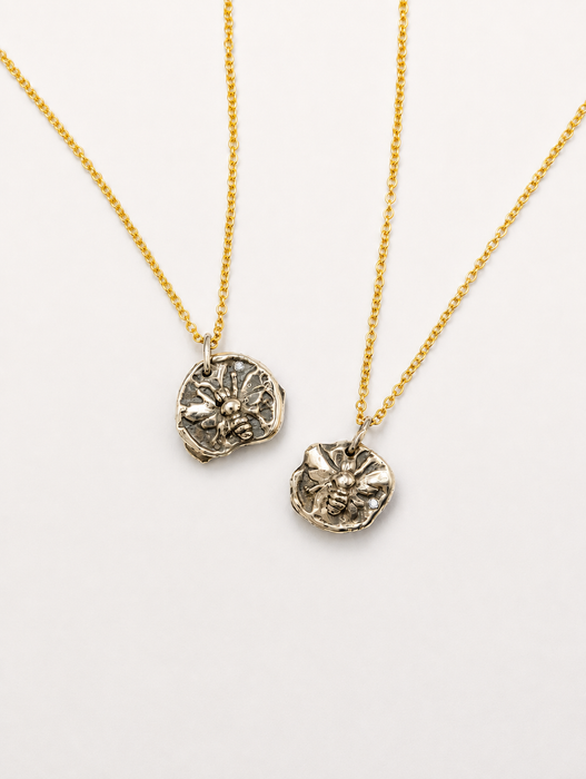 Bee Medallion with Diamond