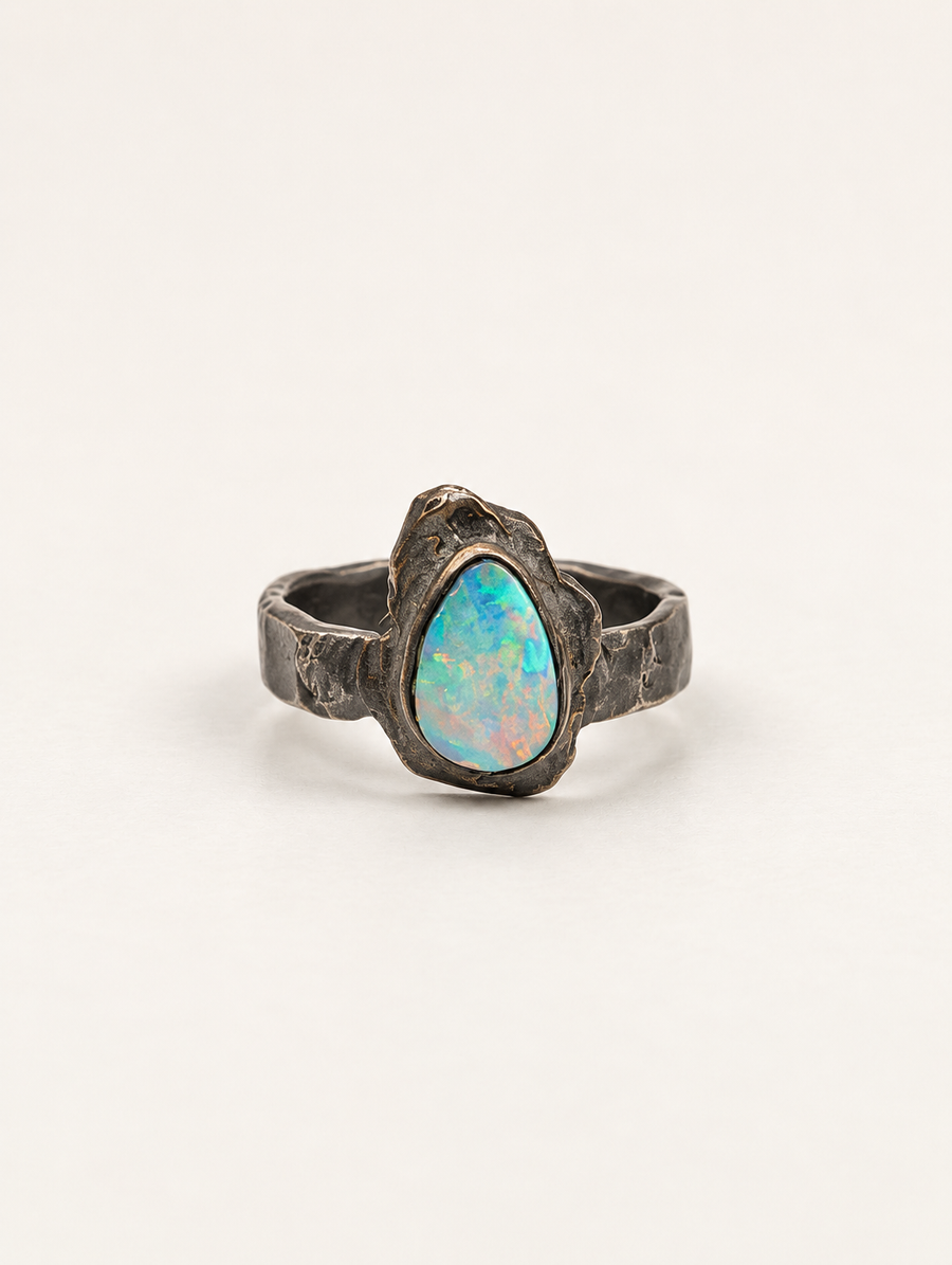 Black Opal Ring