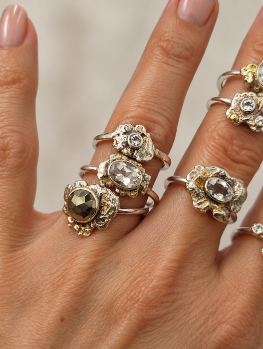 Oval Quartz Rings